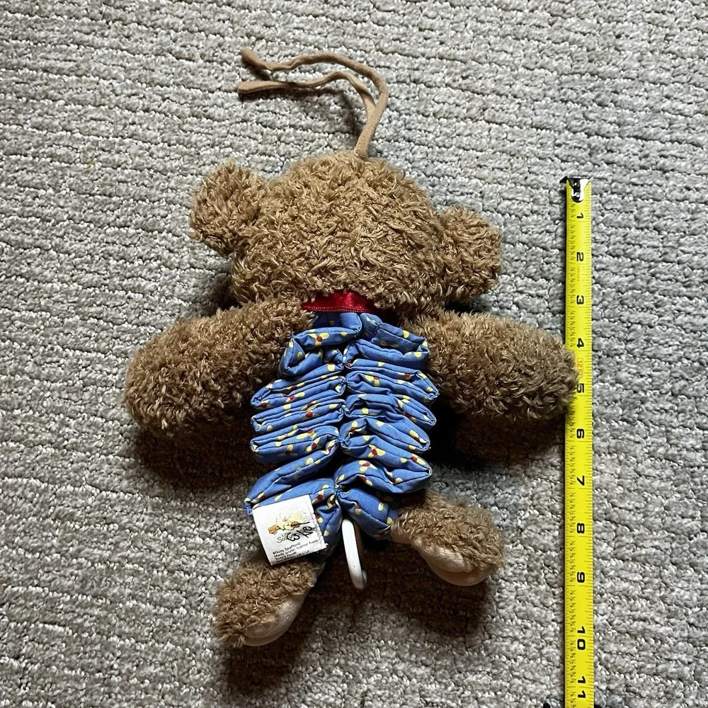 Vintage Crib Nursery Pull‎ String Musical Bear By Little Suzy's Zoo Works